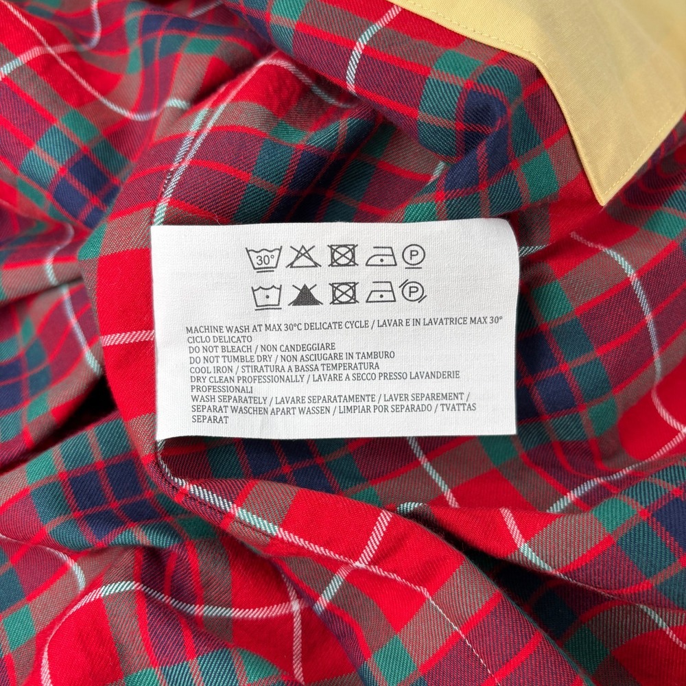 Baracuta G9 Harrington Jacket 46 Yellow Made England Fraser Tartan Preppy - Picture 9 of 15